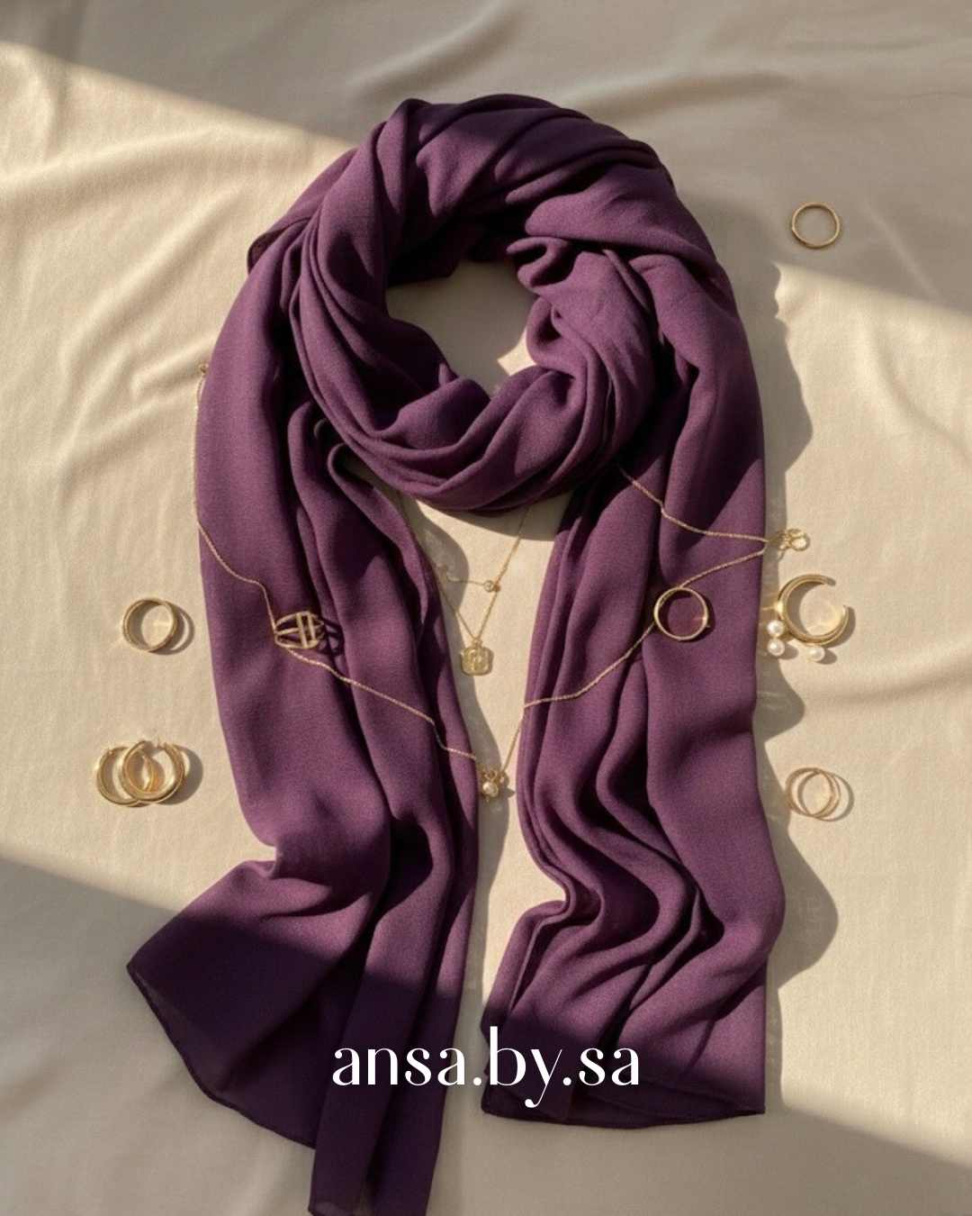 Chiffon Georgette-Plum