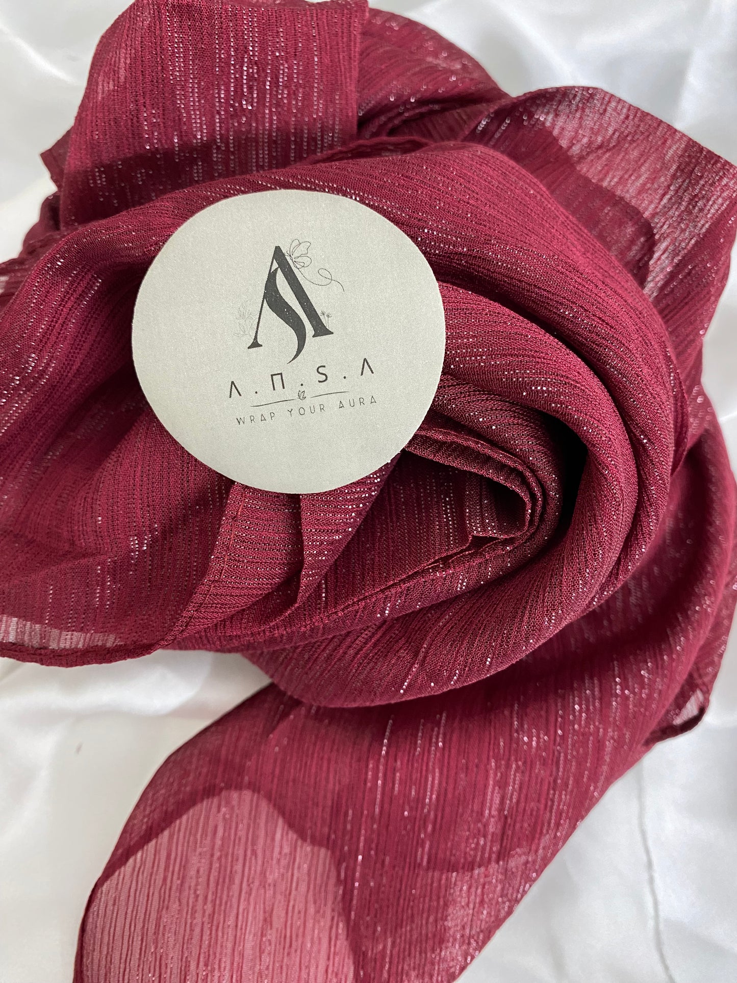 Luxury Zarri Chiffon-Maroon