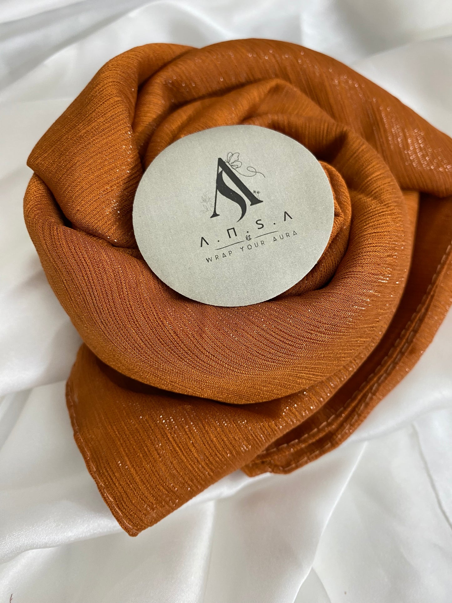 Luxury Zarri Chiffon-Burnt Orange