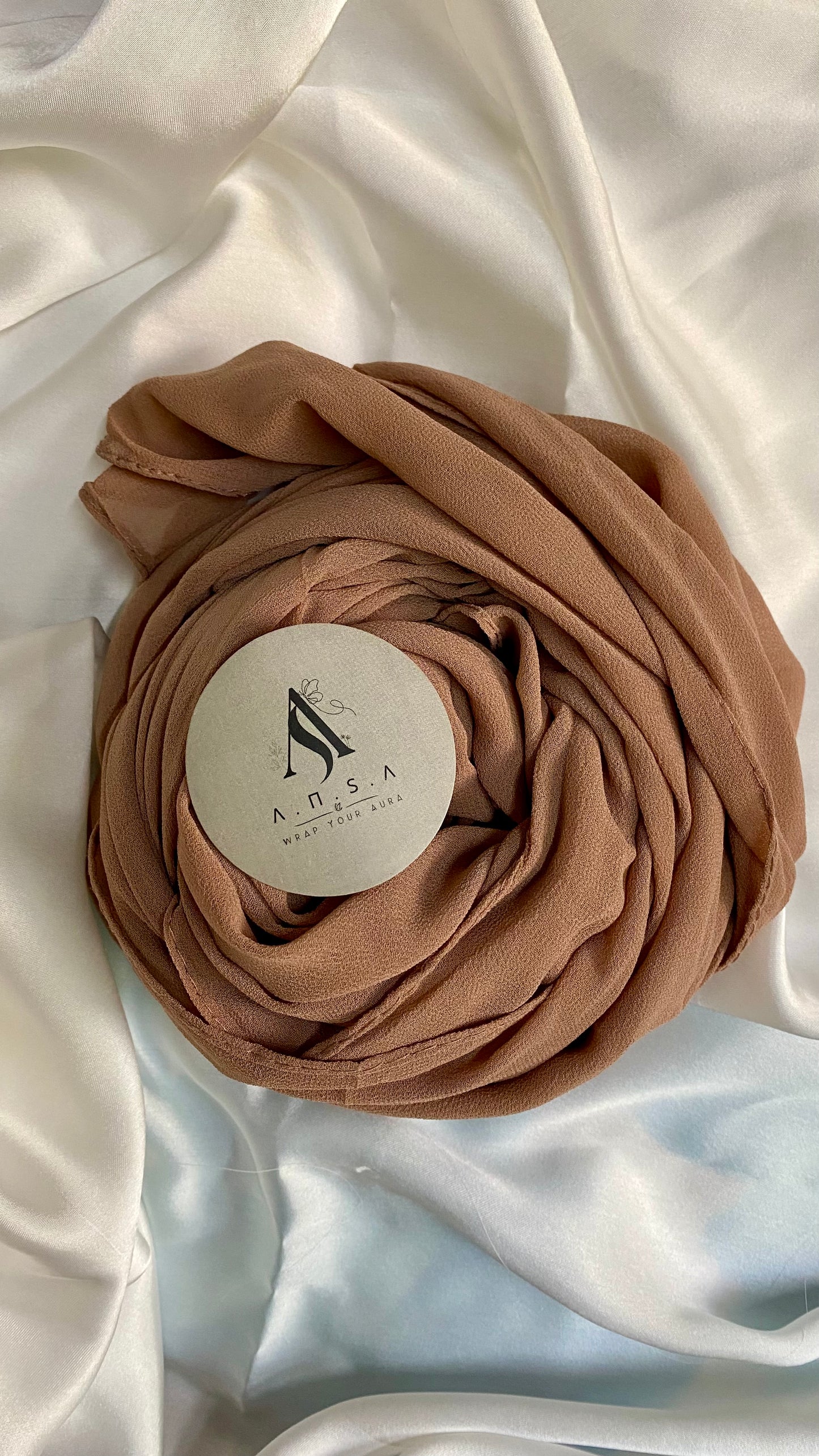 Chiffon Georgette-Chestnut