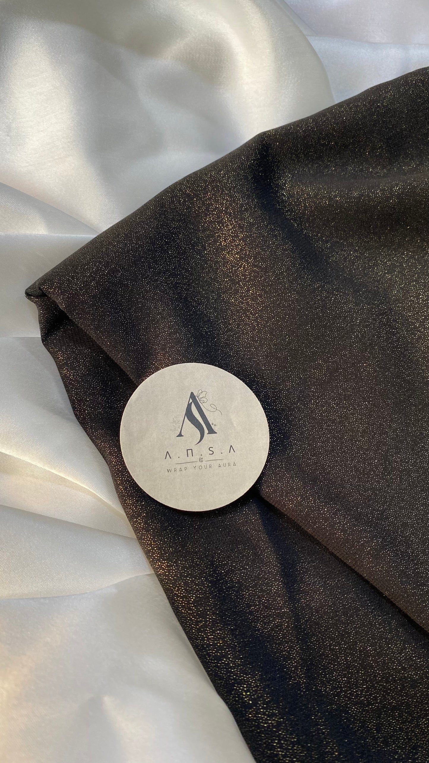 Shimmer Chiffon-Black