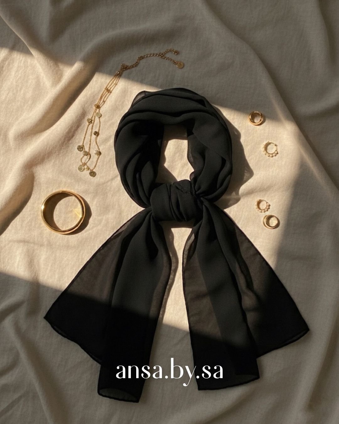 Chiffon Georgette-Black