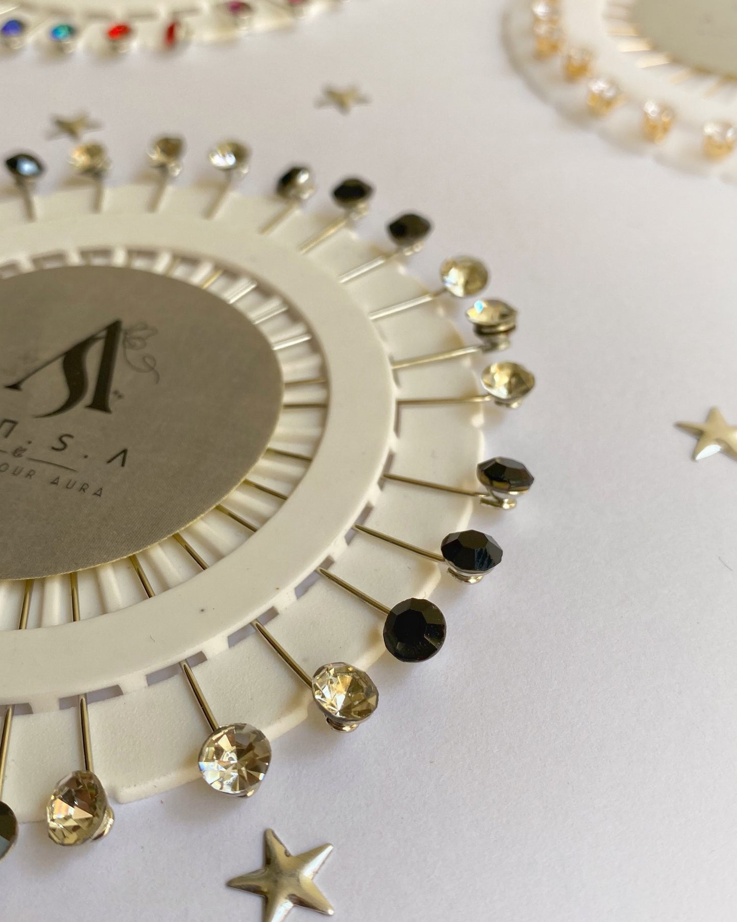 Pin Wheel-Black & Silver