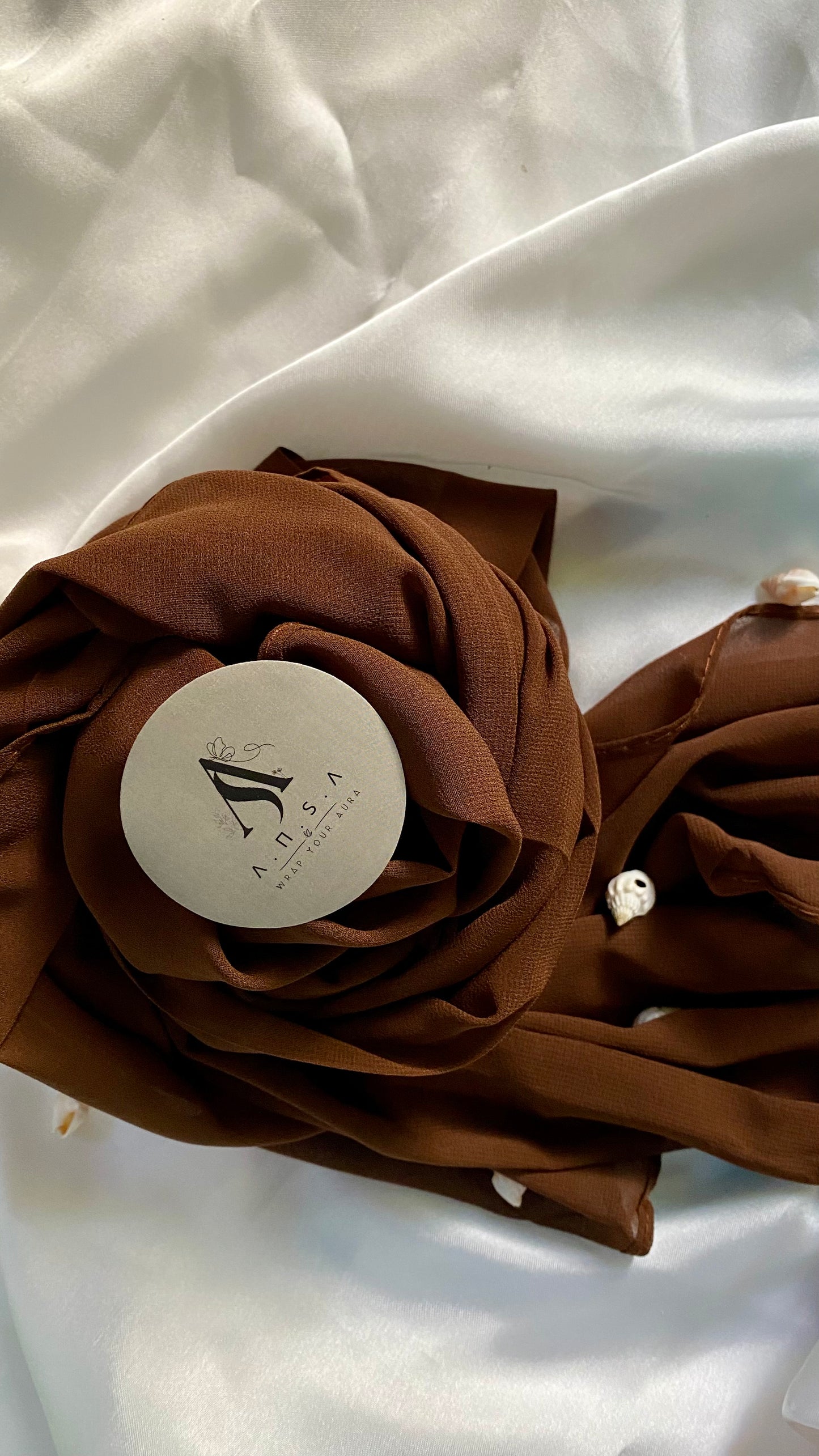 Chiffon Georgette-Espresso