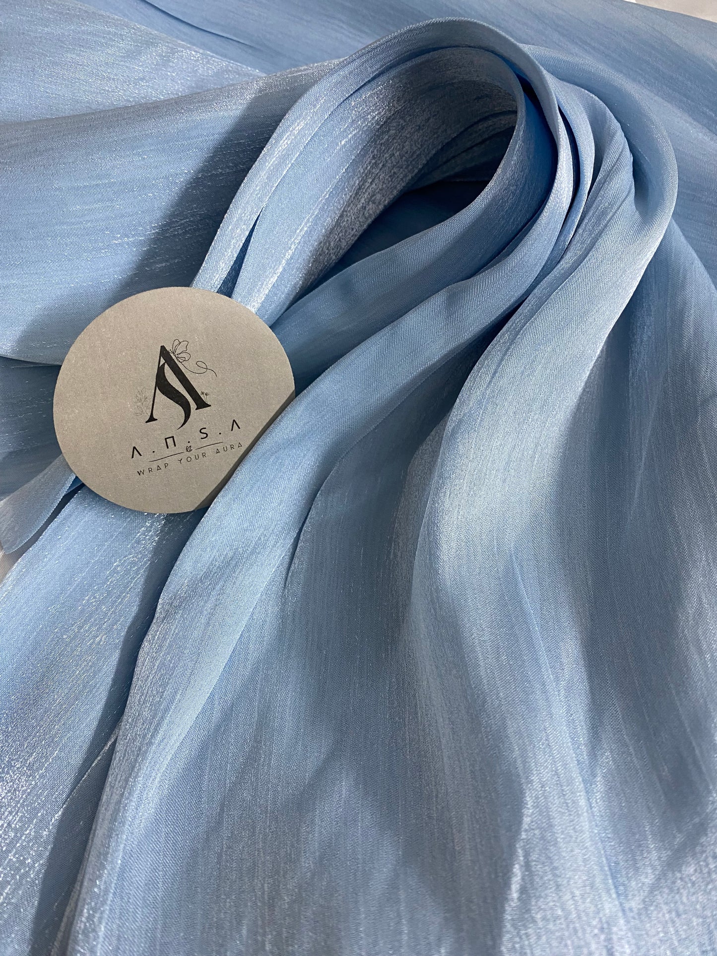 Organza Silk-Sky Blue