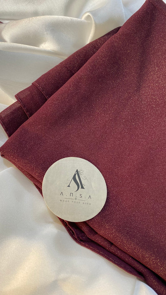 Shimmer Chiffon-Plum