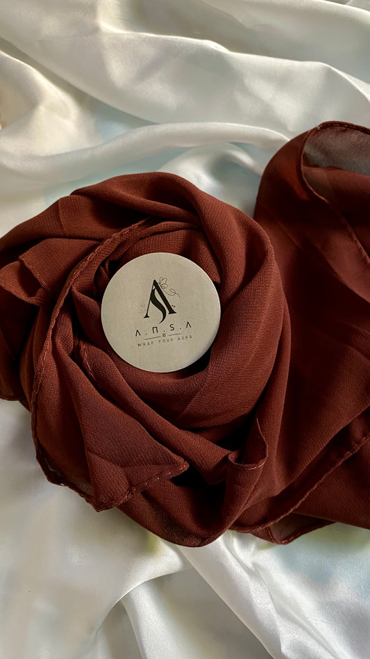 Chiffon Georgette-Brown