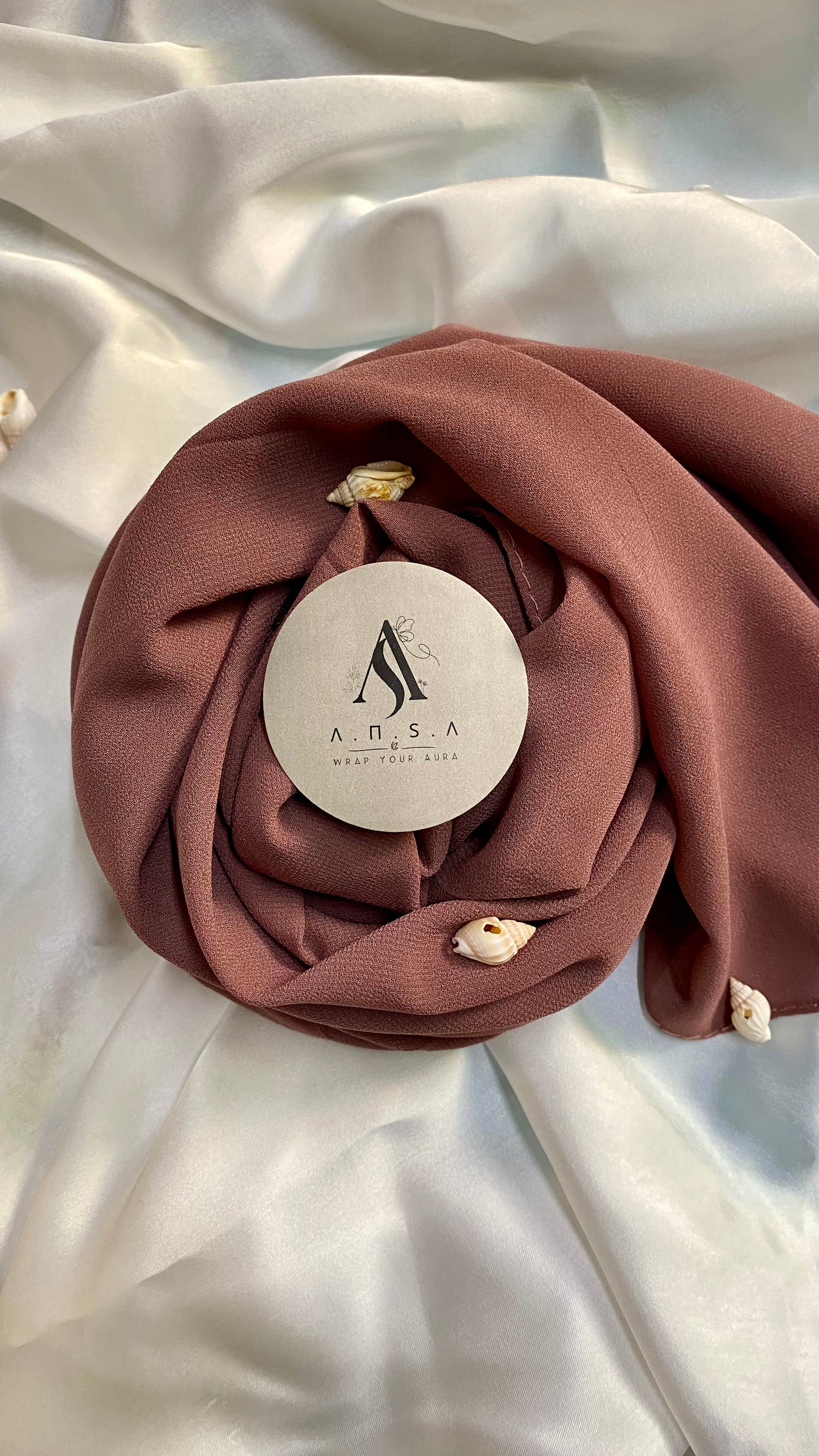 Chiffon Georgette-Mauve Brown