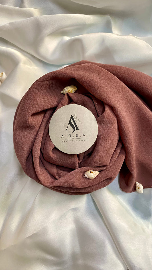 Chiffon Georgette-Mauve Brown