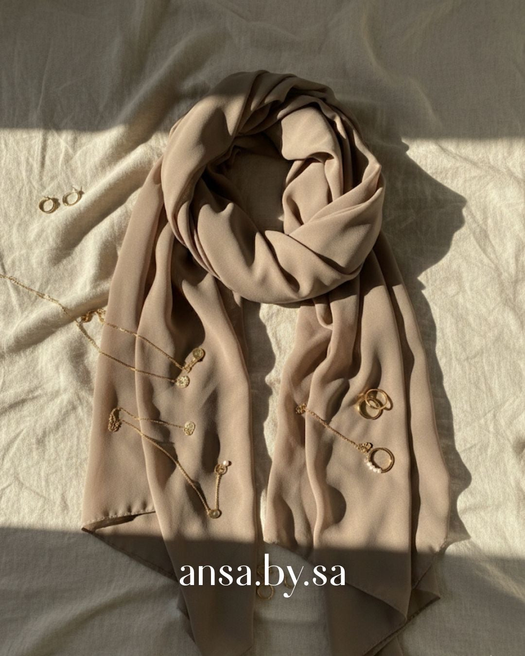 Chiffon georgette-Soft Sand
