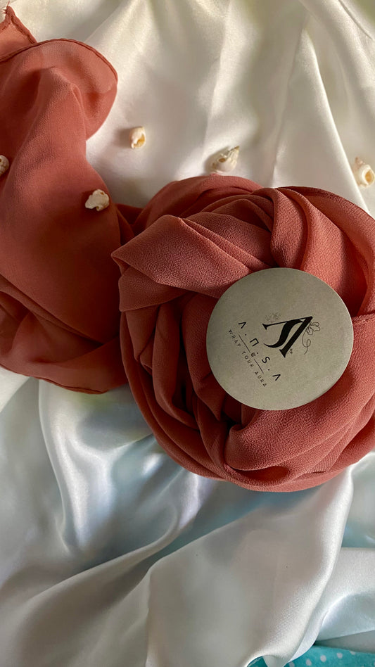 Chiffon Georgette-Dusty Rose