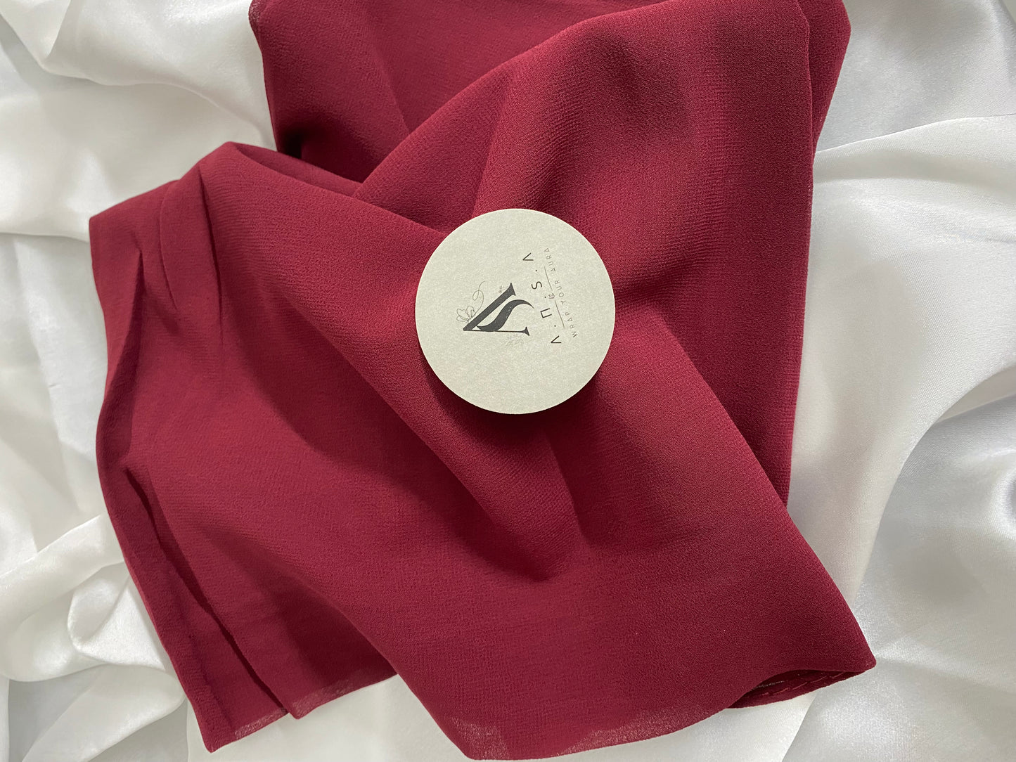 Chiffon Georgette- Maroon