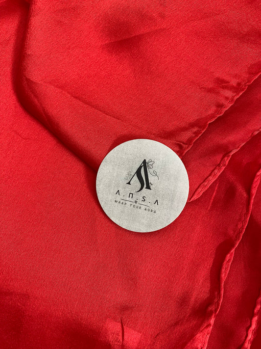 Opulent Silk-Scarlet Red