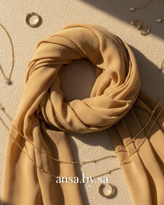Chiffon Georgette-Caramel