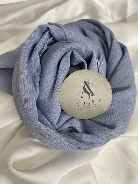 Luxury Zarri Chiffon-Soft Blue