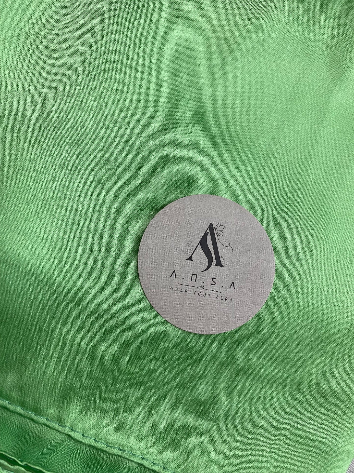 Opulent Silk-Neon Green