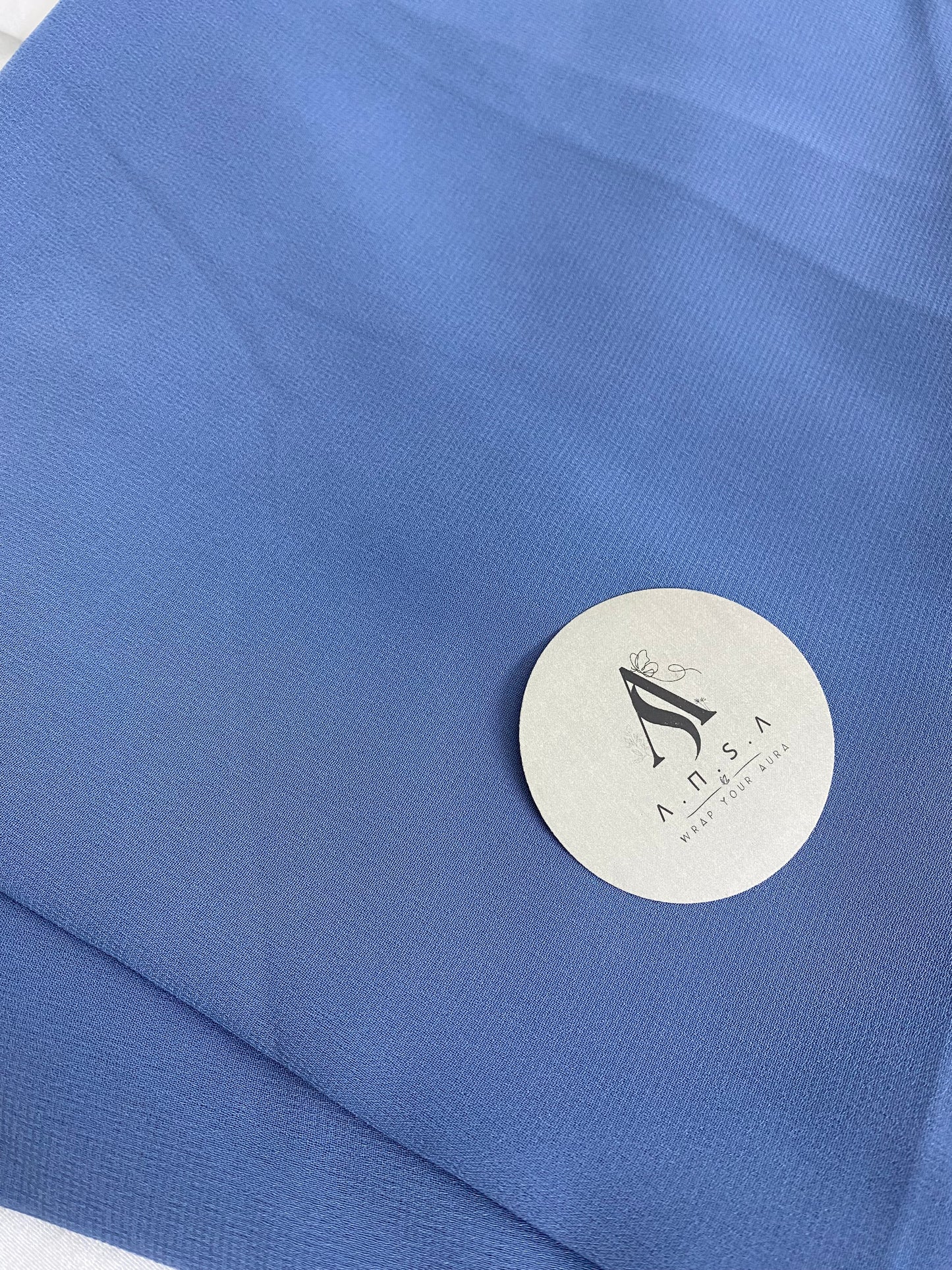 Chiffon georgette -Faded Indigo