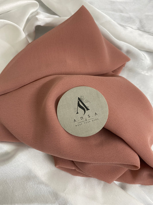 Chiffon Georgette-Light tea pink